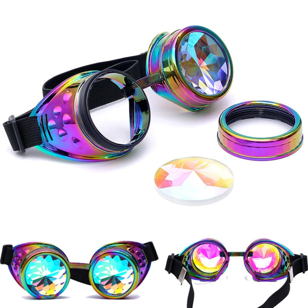 Colorful Steampunk Retro Glasses